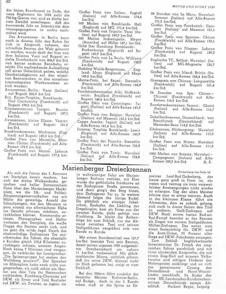 Marienberger Dreieck 1933